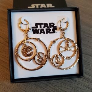 Star Wars large hoop earrings